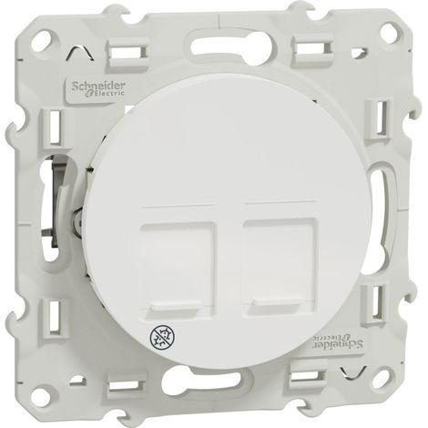 Odace, prise RJ45, grade 3 (multimédia) cat. 6 STP, à vis, Antibacterien (S505486) (1/3)