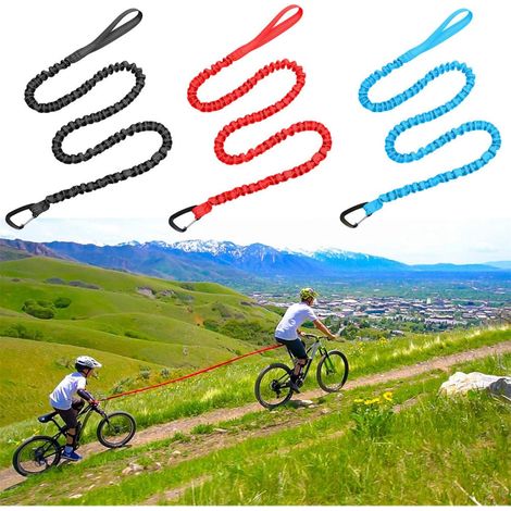 Corde de remorquage pour VTT, cyclisme en extérieur, corde de remorquage pour vélo parent-enfant (noire) (1/5)