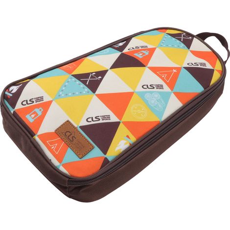 Pochette de rangement pour ustensiles de cuisine de voyage en extérieur, en polyester, grande capacité, idéale pour le camping et le rangement des ustensiles de cuisine. (1/5)