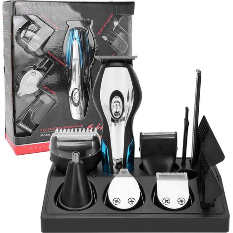 Tondeuse Multifonction 6 en 1 pour Barbe, Nez et Cheveux - Kit de Toilettage Complet (1/5)