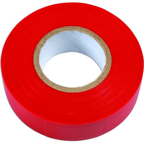 Atelier consommables 36893 PVC ruban isolant 19 mm x 20 m – Rouge (1/2)