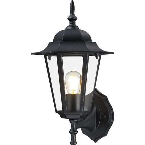 LED Classico, 60 W, E27-Lampe, Schwarz [Energieklasse A++]