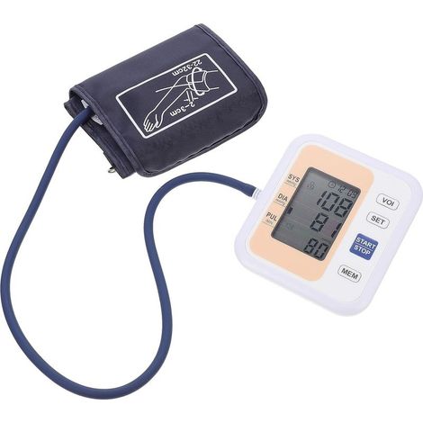 Tensiomètre Électronique de Bras Brassard Portable, Mémoire 240 Groupes, Détection du Pouls, Plastique Abs, pour Utilisation Domestique et Surveillance Santé des Parents (1/5)