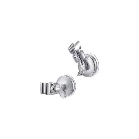 Support de pommeau de douche à ventouse, support de pommeau de douche réglable avec ventouse rotative à 360° pour douchette, support de douchette amovible et support à ventouse mural (1/5)