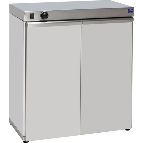 Armoire chauffe-assiettes avec 2 portes battantes pour 120 assiettes of ø 350 mm 780x460x860 mm - VIRTUS