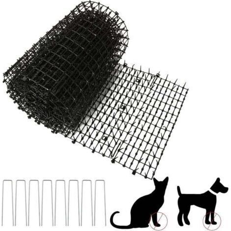 Tapis Anti-Chat avec 8 Pointes 30 x 200 cm Empêcher Les Animaux de S'approcher, Tapis Extérieur Pic Anti Chat Convient pour Les Jardins Intérieurs et Extérieurs (1/4)