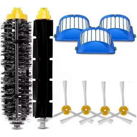 Kit de brosses latérales et rouleau pour iRobot Roomba séries 500 et 600 (1/5)