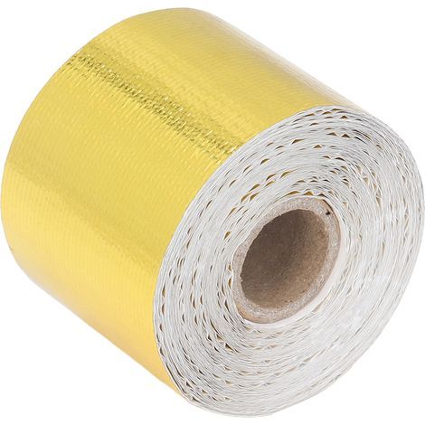 Hitzeschutzband, selbstklebend, Aluminiumfolie, hitzereflektierend, beständig, für Schläuche und Autos, 2 Zoll x 32,8 Fuß (1/5)