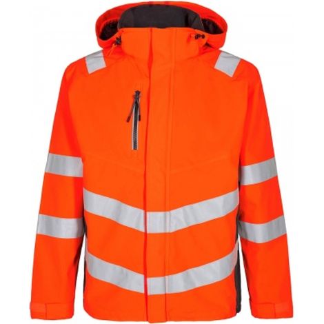 ENGEL Warnschutz Shell Jacke Safety 1146-930-1079 Gr. M orange/anthrazit grau (1/2)
