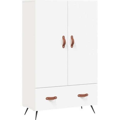 Buffet credenza cassettiera mobile contenitore organizer cucina soggiorno soggiorno alto 69,5 x 31 x 115 cm derivati del legno bianco 020032499