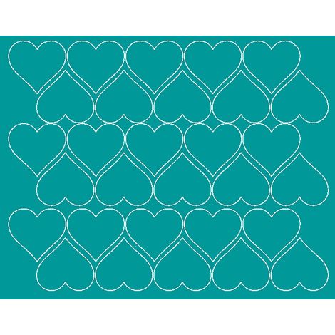 Adesivi a forma di cuore per San Valentino, 4 cm, 30 pezzi, turchese opaco