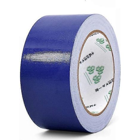 Ruban adhésif en tissu résistant pour la décoration intérieure, les revêtements de sol et la réparation de tuyaux - polyéthylène imperméable, bleu foncé. (1/5)
