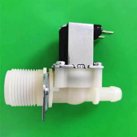 Électrovanne d'entrée 12 V de 3/4 pouce compatible avec les lave-linge, les lave-vaisselle et les machines à glaçons facile à installer. (1/5)