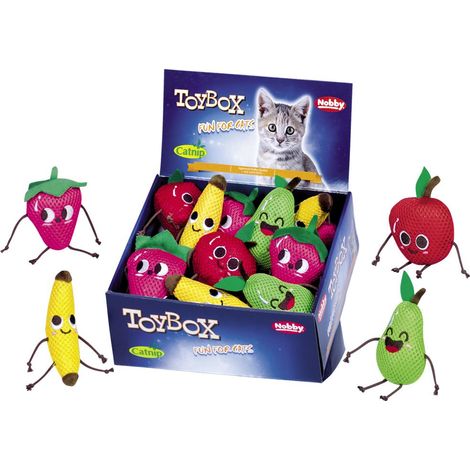 Nobby Crazy Fruits mit Catnip 6-10,5 cm Katzenspielzeug