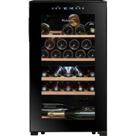 Cave à vin de service 32 bouteilles – 2 zones de température – Système anti-vibration – Réfrigération thermoélectrique – La Sommeliere (1/5)