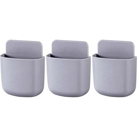 Supports de télécommande, organisateur mural, support mural pour téléphone, rangement de télécommande, sans trou (1/4)