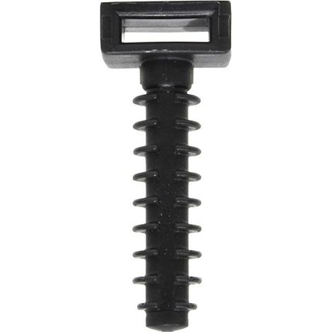 COFAN taco bridas taladro color negro 8 mm caja 100 unid. , Taco para bridas en nylon para taladro de 6 y 8 mm. Con dentado extra resistente para la mejor fijación. Cabeza reforz