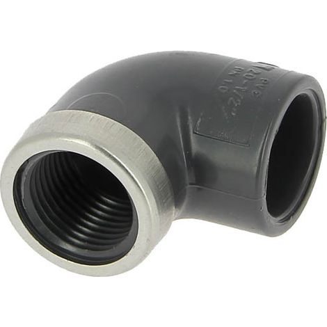 Coude PVC pression mixte à coller Ø32 femelle 26-34