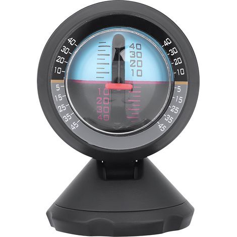 Niveau à bulle inclinable pour véhicule, mesureur de pente avec indicateur d'angle, outil de nivellement pour auto, gradient balancer, accessoire pratique. (1/5)