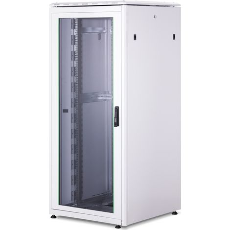 Digitus ASSMANN Electronic DN-19 36U-8/8-1, Libera installazione, Grigio, 36U, Vetro, Acciaio