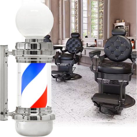 Lampada da soffitto a LED per barbiere, insegna pubblicitaria per salone di bellezza, 68 cm (1/4)