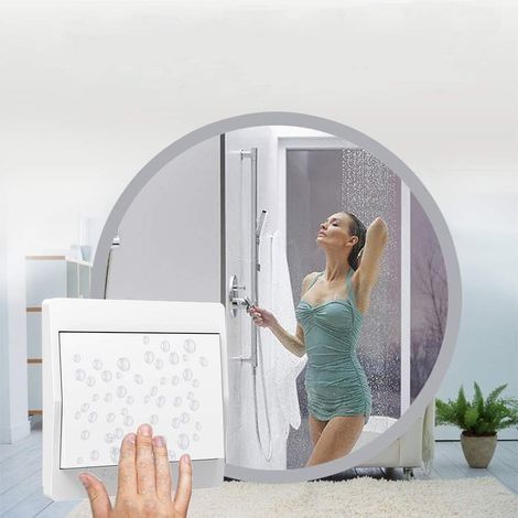 Selbstversorgender Funkschalter, batterielos, drahtlose Fernbedienung für Lampen und Elektrogeräte, wasserdicht und sicher, kann direkt im Badezimmer usw. installiert werden. (1/3)