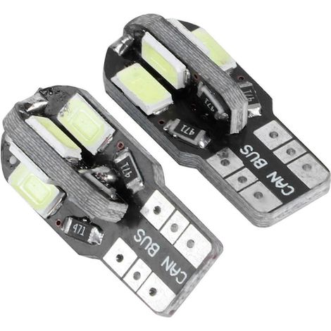 20 ampoules LED à culot W5W 5730 pour voitures, compatibles Canbus T10 194 168