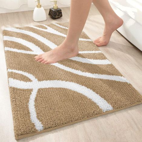 Tapis Bain Microfibre 50x80cm Absorbant Lavable (1/4)