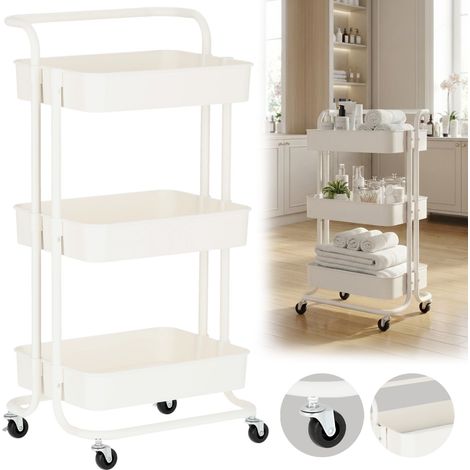 Carro para peluquería, cosmética, spa, salón de belleza, estantes, perchero con ruedas (1/5)