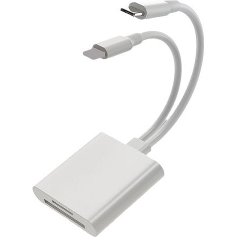 Lecteur de carte SD pour iPhone – Adaptateur Lightning vers SD 2 en 1, pour iPhone et iPad (1/4)