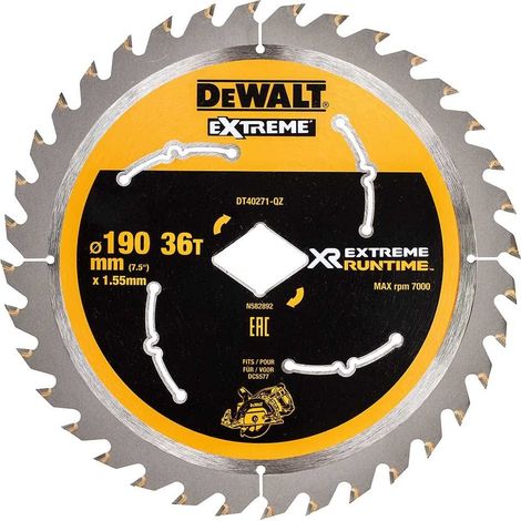 DEWALT DT40271-QZ DT40271 - Lama per trapano diamantata de (190 mm, 36 denti)