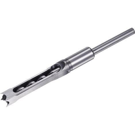 Mèche à mortaiser carrée de 14 mm (9/16 pouce), mèche creuse en acier rapide pour la menuiserie, machine à mortaiser pour la menuiserie (1/5)