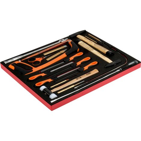 Bahco Fit&Go 3/3 Schaumstoffeinlage Satz Schlagwerkzeuge und Feilen - 19-tlg. (1/3)