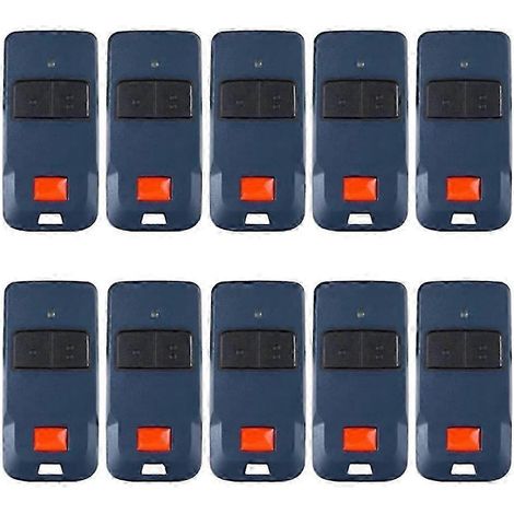Télécommande de porte de garage 10 pièces, 433,92 MHz, code tournant, compatible avec BFT MITTO COOL C2, Mitto2 et Mitto4, émetteur portatif 2 boutons, haute qualité WHBYV (1/4)