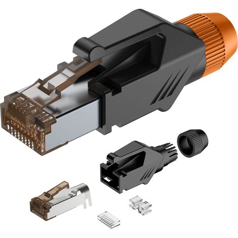 Roxtone RJ45C5E-PH-OG Conector RJ45 con tapa (1/5)