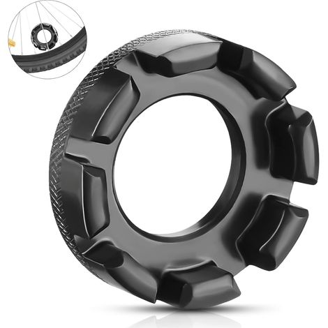 Llave para radios de bicicleta, 6 tamaños, calibre 10-15, para bicicleta en 1, llave para ruedas de bicicleta, para centrar y reparar ruedas de bicicleta.
