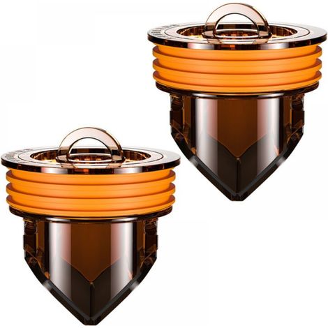 Magnetischer Bodenablauf mit Rückschlagventil für Duschwannen, braun, 2er-Pack