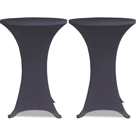Maison Exclusive - Coperture Elastiche per Tavoli 4 pz 60 cm Antracite (1/5)