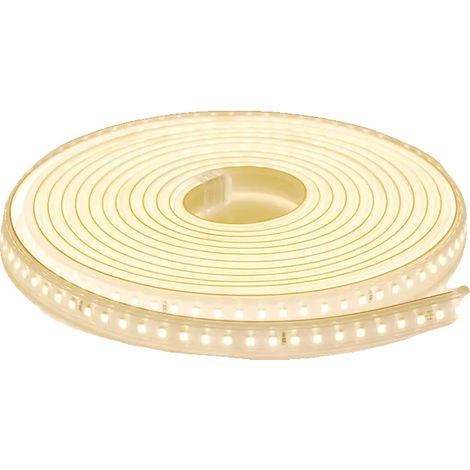 Tira de LED, resistente al agua, de alto brillo, luz blanca cálida, 15 m (1/2)