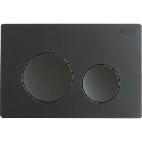 kielle Gemini New I - Pulsador de descarga, negro mate 70231040 (1/3)