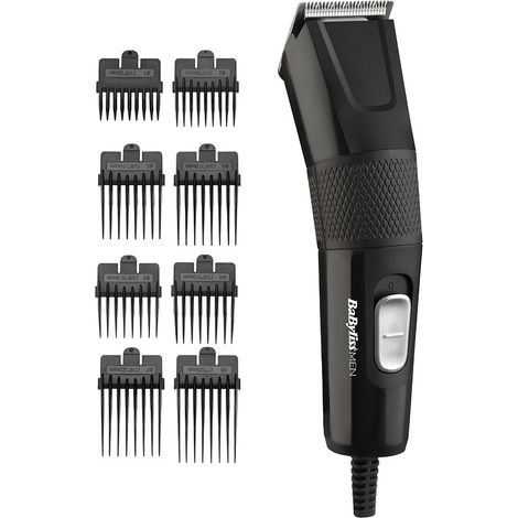 BABYLISS E756E - Tondeuse a cheveux filaire Corded Power - Lames XL 45mm - 9 hauteurs de coupe - Nettoyage rapide - Noir (1/2)