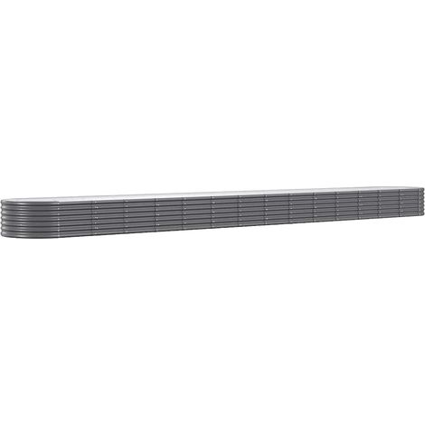 Maison Exclusive - Hochbeet Verzinkter Stahl 620x80x36 cm Anthraz