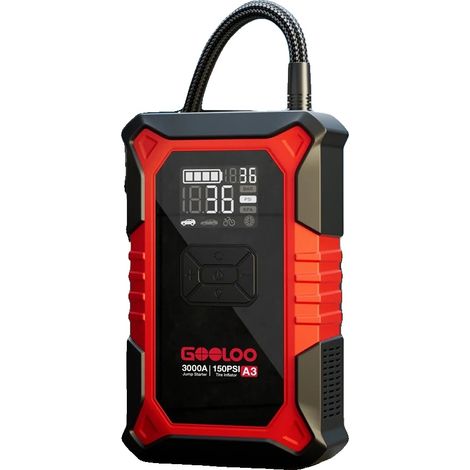 Avviatore di emergenza per auto, corrente di picco 3000 A, corrente di avviamento 400 A, capacità 44,4 Wh, dimensioni 209 x 131 x 58,8 mm, peso 1,65 kg (1/5)