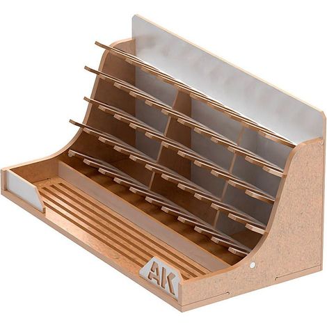 Organisateur modulaire - AK Interactive - Marron - 52 bouteilles - 30x15x15 cm - Mixte