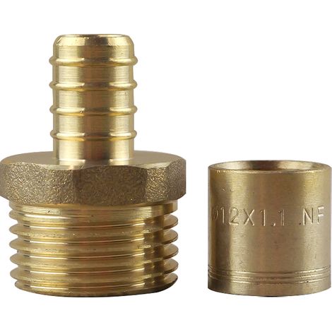 Raccord PER à glissement Ø12 - Mâle 1/2" (15/21) - IBP Bänninger (1/2)