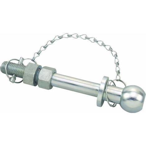 Lem Select – Axe d'attelage à sphère agricole 50mm – Longueur 25mm – Connexion robuste pour équipements agricoles – Non homologué pour usage routier