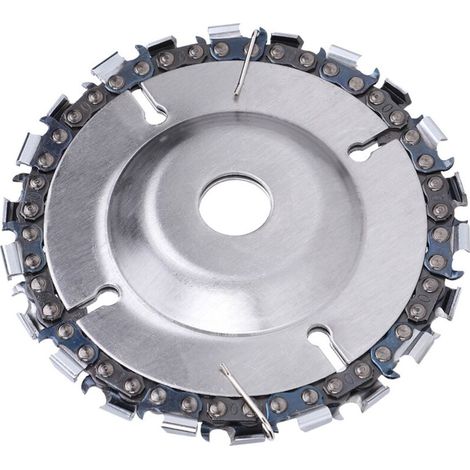 Disque à chaîne 4 pouces 22 dents pour meuleuse d'angle, scie à chaîne fine pour sculpture sur bois et outil de coupe (1/5)