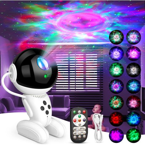 FLITI 360° Astronaut Galaxy Projector Night Light with Remote Control and Timer, USB Starry Light for Children's Room (1/5)