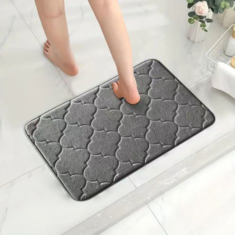 Rutschfeste Eingangsmatte für den Innenbereich, 50 x 80 cm, saugfähige Eingangsmatte für den Innenbereich, fleckenabweisend. (1/4)