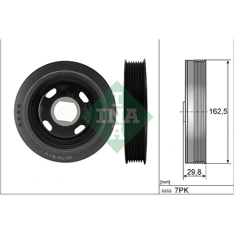 Poulie, vilebrequin INA 544 0179 10 NISSAN 1230300Q1J 123034219R 4423031